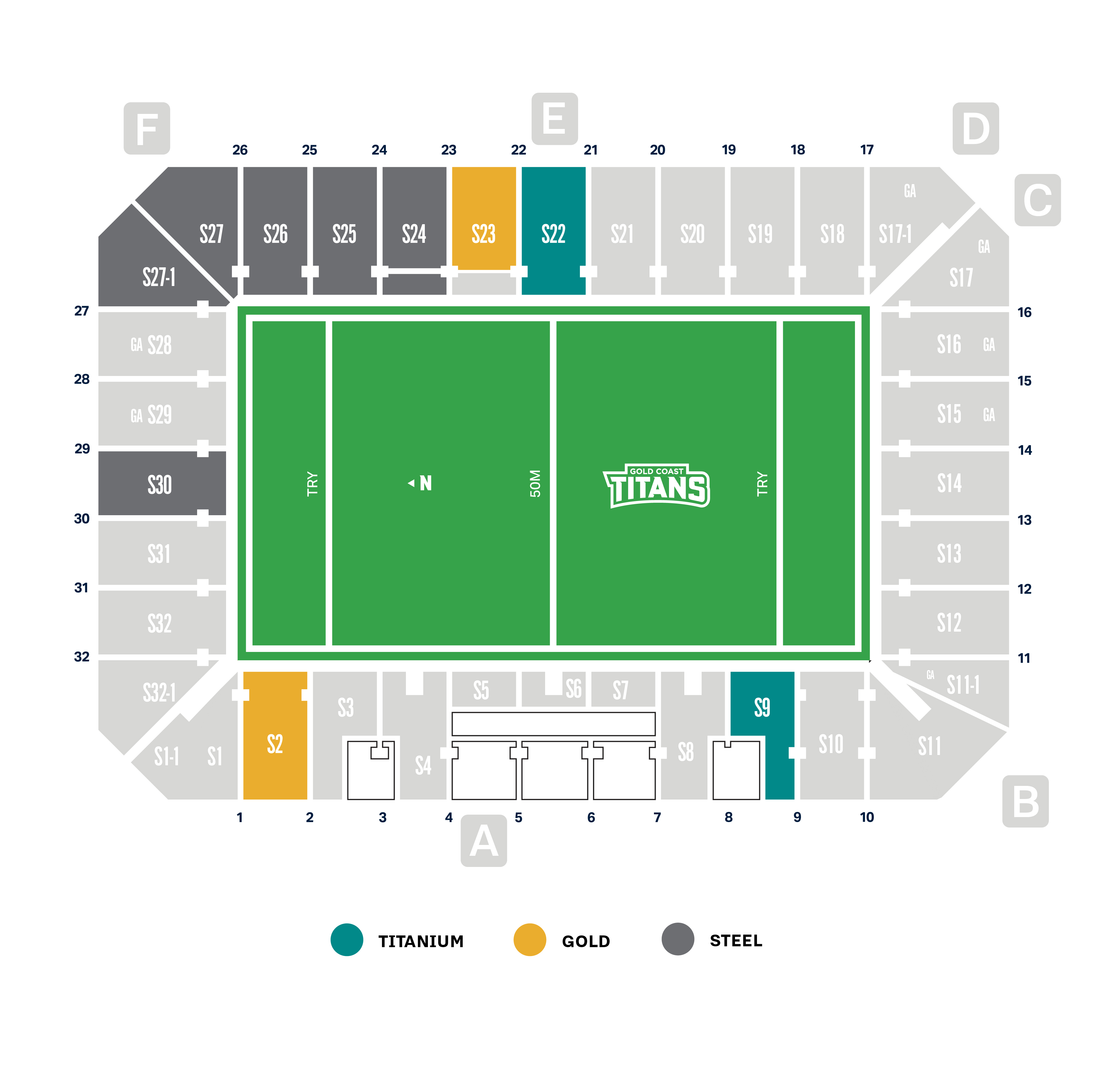 2025 Seating Maps for Membership Queenslander